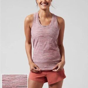 Athleta Momentum Seamless Racerback Tank Space Dye Red Size Small
